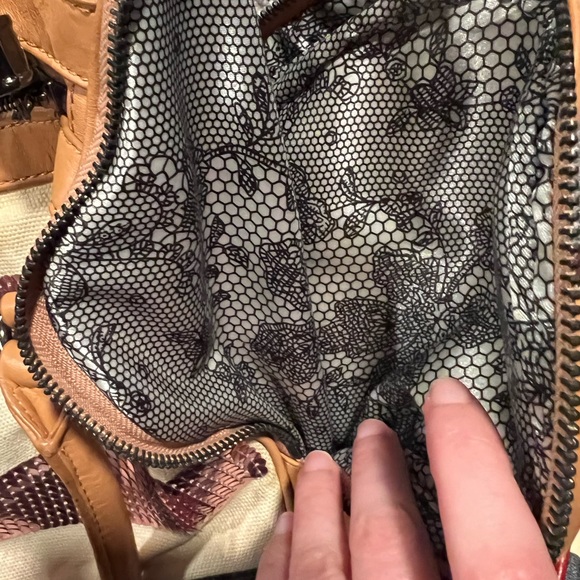 Betsey Johnson Purse with Canvas and Blush Sequins - Picture 6 of 10